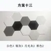 Placa Hexagonal Colorida de Feltro e Cortiça Jardim de Infância Exibição de Trabalhos Fundo para Fotos Decoração de Parede Mensagem Atacado
