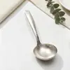 Colher de Titânio Puro Cristal Simples Novo Estilo Doméstica Colher de Sobremesa Alta Aparência Celebridade da Internet Colher de Sopa Catering Hotel Comercial Atacado