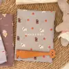 Tela 100% Algodón de 40 Hilos Estampada Digitalmente, Tela de Oso Pastel Color Café de Dibujos Animados Lindos para Ropa de Mujer, Decoraciones Infantiles y Manteles Individuales