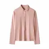 Camisa de Capas Empalmadas con Tira de Palillo 3A de 350g con Proteína de Cachemira y Terciopelo Alemán para Mujer, Camisa de Otoño e Invierno que Cubre el Cuerpo y te Hace Ver Más Delgada