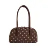 Bolso de axila dulce con lunares estilo niña, bolso de mujer, nuevo bolso de hombro de moda 2026 de gran capacidad, bolso de boliche