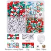 Set Navideño Caja de Regalo Transfronteriza Cuentas de Vidrio Cuentas de Arroz Paquete de Materiales para Herramientas Juego de Accesorios para Pulseras Hechas a Mano