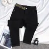 Jeans para Mujer Pantalones Skinny 2021 Nuevo Gris Humo Cintura Alta Adelgazantes Ajustados Elásticos Costuras Estampado de Leopardo Pantalones de Lápiz