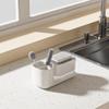 Nueva caja dispensadora de jabón líquido espumoso sin frotar con tapa, esponja, caja de jabón líquido, caja de jabón detergente, espumoso