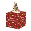 Caja de Regalo Navideña para Sacar Dinero Papá Noel Árbol de Navidad Caja Sorpresa Creativa Regalo para Fiesta Navideña
