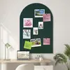 Quadro de Avisos de Feltro em Forma de Arco Placa Acústica Autoadesiva Quadro de Recados para Escritório Sala de Aula