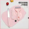 Juego de Cuchillos de Acero Inoxidable para Cocina de Comida para Bebés, Cuchillo para Cortar Verduras, Tabla de Cortar, Utensilios de Cocina, Cuchillo para Frutas, Pelador, Cuchillo Antibacteriano