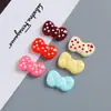 Dibujos Animados Lunares Lazo Accesorios DIY Resina Piezas Pequeñas Funda de Teléfono Parche para Zapatos Pasador Materiales para Accesorios del Cabello