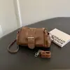 Bolso de axila relajado y elegante, nueva colección otoño 2026, bolso de hombro chic, bolso pequeño cuadrado exquisito y moderno cruzado y de mano