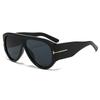 Gafas de Sol de Sapo Europeas y Americanas para Hombre con Forma de T Gafas de Sol de Piloto de Una Sola Pieza con Espejo de Cruz para Mujer Gafas de Moda con Montura Grande Personalizadas