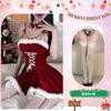 Cosplay de Menina Coelho de Natal Sexy Cosplay Lingerie Sexy Feminina Doce Conjunto de Vestido