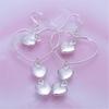 Calientes Nuevos Explosivos de Taobao Plata Pendientes de Corazón Coreanos de Moda Pendientes de Tres Corazones Joyería Joyería para Mujer