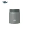 Termo aislado TYESO 316, diseño creativo, olla para papilla plateada con forma de oreja, capacidad simple y pequeña, fiambrera de 280 ml