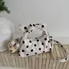 Bolso de Mano de Estilo Coreano Nuevo Otoño 2026, Diseño de Lunares de Nicho para Mujer, Bolso Cruzado de Moda Tendencia, Bolso Simple de Hombro Tipo Dumpling