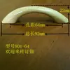 Caixa de armazenamento de tecido de algodão e linho com alça de madeira de furo duplo em forma de ponte de madeira Caixa de armazenamento simples Alça de madeira curva em forma de ponte