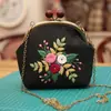 Bolsa Dourada Material para DIY Bolsa Artesanal Bordada à Mão Bordado com Fita Estéreo Tecido Estilo Europeu Fazer Bolsa Bordada de Presente