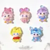 Novo Desenho Animado Fofo Menina Bolha Cola de Creme Bolsa Surpresa Chaveiro Presilha de Cabelo Capa de Celular Acessórios de Resina DIY Lote