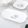 Estilo nórdico tigela e prato simples para casa louça de cerâmica tigela de comer para casa prato tigela de sopa grande criativa prato de peixe