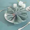 20*20 cáñamo sintético Servilleta Western servilleta paño para la boca flor plegable paño para limpiar tazas mantel de hotel Cuadrado Nórdico Americano