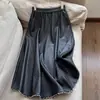 Otoño 2026 Nuevo Estilo Vintage de Moda Falda Larga de Cuero Proteico Dobladillo Elegante Falda Venta al por Mayor H10EQ8506