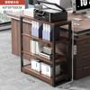 Armário de armazenamento para impressora pequeno apartamento prateleira de mesa de escritório estante de armazenamento móvel de piso suporte para gabinete de computador