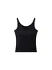 Camisola para mujer con almohadillas en el pecho, nuevo estilo de verano 2026, top tipo sujetador sexy de cuello en V ajustado para usar como prenda exterior