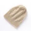 Suave y Esponjoso Cachemir Otoño e Invierno 2026 Nuevo Sombrero Holgado Casual de Doble Capa Espesado para Mujer Moda Gorro de Punto
