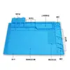 Banco de trabajo para reparación de computadoras y teléfonos móviles aplicable transfronterizo, tapete de mesa de silicona resistente a altas temperaturas, pistola de aire caliente de reparación, estación de soldadura S160