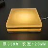 Luz de Noche Táctil de Madera DIY Base Acrílica Luminosa Luz de Noche de Madera de Caucho Base Luminosa LED Modelo de Carga