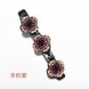 Celebridade da Internet Presilha Lateral Strass Franja Presilha Artefato para Trançar Estilo Camada Dupla Fixa Grampo de Cabelo Palavra Única Torcedor de Cabelo