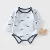 Roupas de Bebê Anyang Roupas para Bebês e Crianças Pequenas Algodão Puro Manga Longa Gola Envelope Fecho de Botão no Gancho Body Macacão para Meninos e Meninas Pijamas de Bebê Macacão de Engatinhar Triângulo