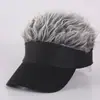 Gorra de Béisbol con Peluca para Hombres y Mujeres, Sombrero Divertido, Gorro con Peluca, Gorra Integrada Casual, Cabello CortoProcesamiento Personalizado