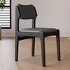 Cadeira de jantar em madeira maciça com encosto de almofada macia, adequada para salas de jantar domésticas, confortável para sentar por longos períodos, cadeira de lazer, cadeira de escritório, cadeira simples para estudo
