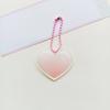 Borda transparente INS Vento gradiente goo placa criativa DIY caseiro estrela perseguindo pingente de feijão do amor moldura da foto chaveiro goo cartão acessórios