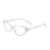 Nuevo Marco de Gafas Retro de Diamante Espejo Plano de Moda para Mujer Ojo de Gato Versión Coreana Celebridad de Internet Ins Estilo Callejero Marco de Gafas al por Mayor