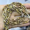 Cuentas Cuadradas de Amatista Natural de 3*3mm Cuentas Espaciadoras Cuadradas de Piedra Ojo de Tigre Cuentas para Pulsera Accesorios para Joyería DIY