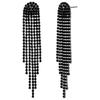 Pendientes de Pedrería de Nuevo Estilo Transfronterizos Europeos y Americanos 2026 con Colgantes Largos en Forma de Rama con Borlas, Pendientes Elegantes y Versátiles para Mujer