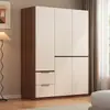 Guarda-roupa para uso doméstico, armário de armazenamento para quarto, adequado para apartamentos de aluguel, porta dupla, separado, armário econômico para armazenamento infantil, armário para bay window