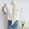 Toalla Triángulo Estampada de Puntos de Ola Clásicos Moda Femenina de Alto Valor para Combinar en el Trayecto al Trabajo Bufanda para Regalo de Novia