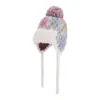 Gorro de Lana Grueso y Cálido de Invierno, Estilo Fair Isle, Gorro Adelgazante para Mujer, Protección para los Oídos a Prueba de Frío, Gorro de Felpa Lei Feng