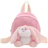 Bolsa Suave y Linda de Dibujos Animados para Niñas para Salir Mochila de Conejo Moderna Mini Linda de Dibujos Animados Mochila Escolar de Jardín de Infancia