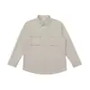 Camisa de Manga Larga para Trabajo para Hombre Estilo Retro Japonés Versátil Cuello Camisero Otoño 2026 Nuevo Estilo Chaqueta de Moda Juvenil
