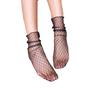 Meias de malha transparente finas para primavera e verão, produzidas por nós mesmos, moda feminina, malha respirável, meias de renda