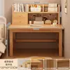 Escritorio de Madera Maciza Mesa de Estudio para Niños Escritorio de Escritura para Estudiantes en Casa Mesa Larga Simple Moderna para Habitación con Cajones