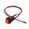 Interruptor Pulsador DS-428/427/42 con Cable de Conexión Electrónica, Sin Bloqueo, Agujero para Interruptor No de Bloqueo Automático 12MM