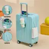 Maleta Ultraligera de 20 pulgadas con Cremallera para Equipaje de Mano para Hombres, Maleta de Carrito Duradera y Resistente para Mujeres, Maleta de Viaje, Maleta de Cuero, Equipaje para Facturar