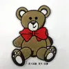 Adesivos de tecido para bordado de computador animal urso de desenho animado adesivos de bordado de toalha acessórios de vestuário patch patch