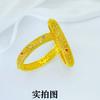 Nueva Pulsera de Oro Arena Vietnamita para Mujer Pulsera de Esmalte de Seda Hueca Moda Elegante Para Todo Joyería de Boda Pulsera