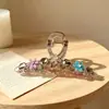 Grampo de Tubarão Exquisito Versátil com Strass Japonês Coreano para Mulheres, Luxo Leve, Parte de Trás da Cabeça, Coque Meio Preso, Novo Acessório de Cabelo com Sensação de Alto Padrão