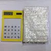 Fornecimento spot atacado calculadora tela de toque transparente solar estudante feriado presentes de negócios logo imprimível